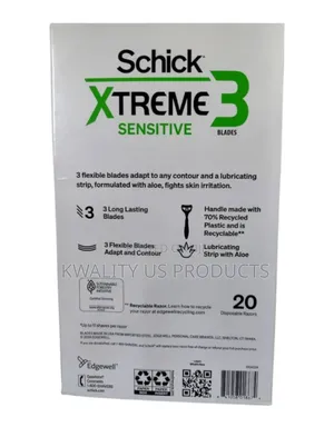Schick Xtreme Sensitive Disposable Razors - 20 Pieces