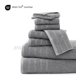 Towel Set Casa Platino 8-Piece( Grey)