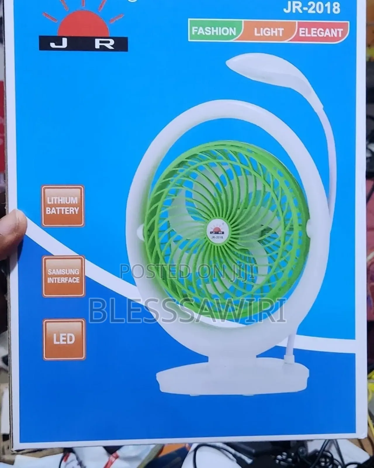 Affordable Cute Mini Rechargeable Fan With Light