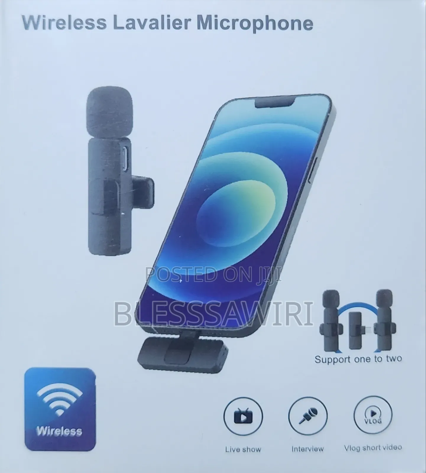 Powerful 2 In1-Type-C Wireless Lavalier Microphone