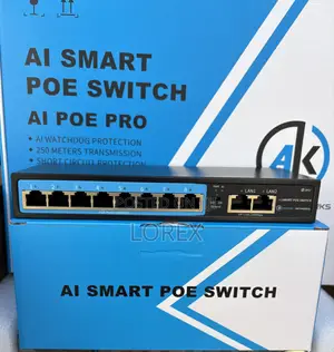 Ak 8ports Poe Switch With 2uplinks