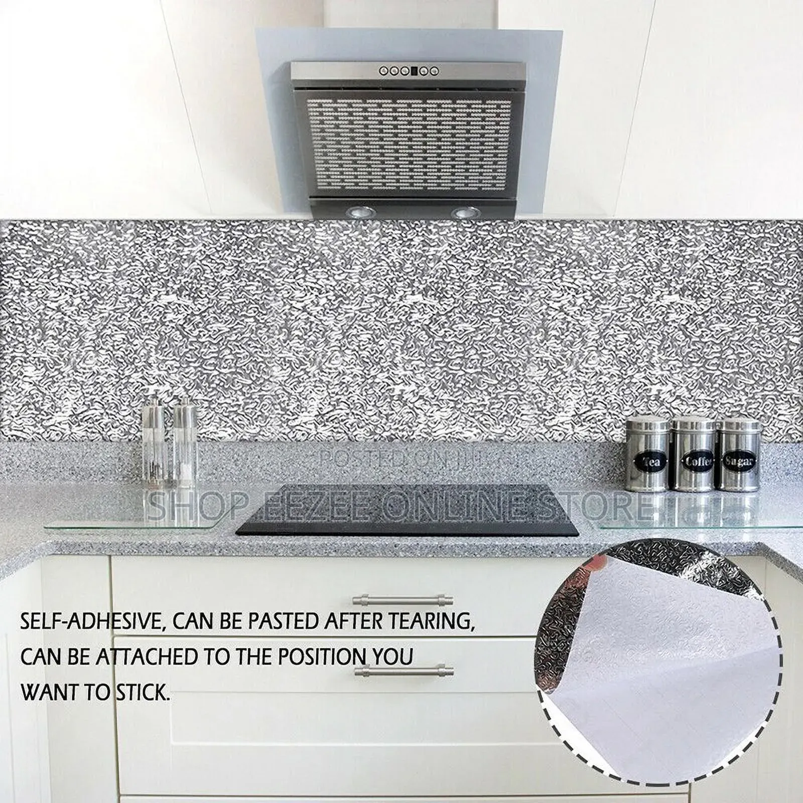 Easy Clean Peel-and-Stick Wall Sticker and Worktop Proctector