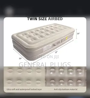 Air Filled ,Comfort Packed Inflatable Single Air Mattress