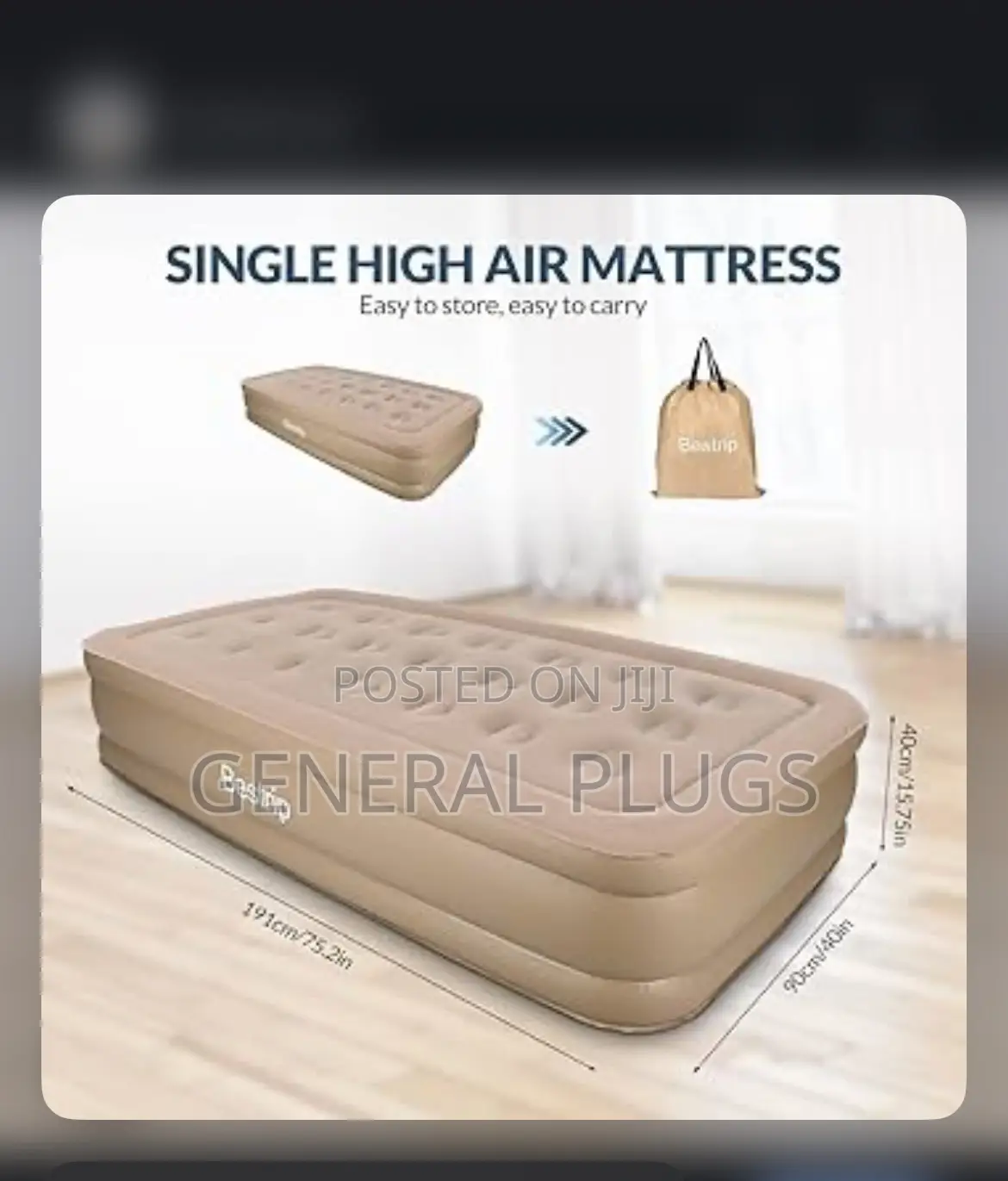Bounce Into a Better Sleep(Automatic Single Air Mattress