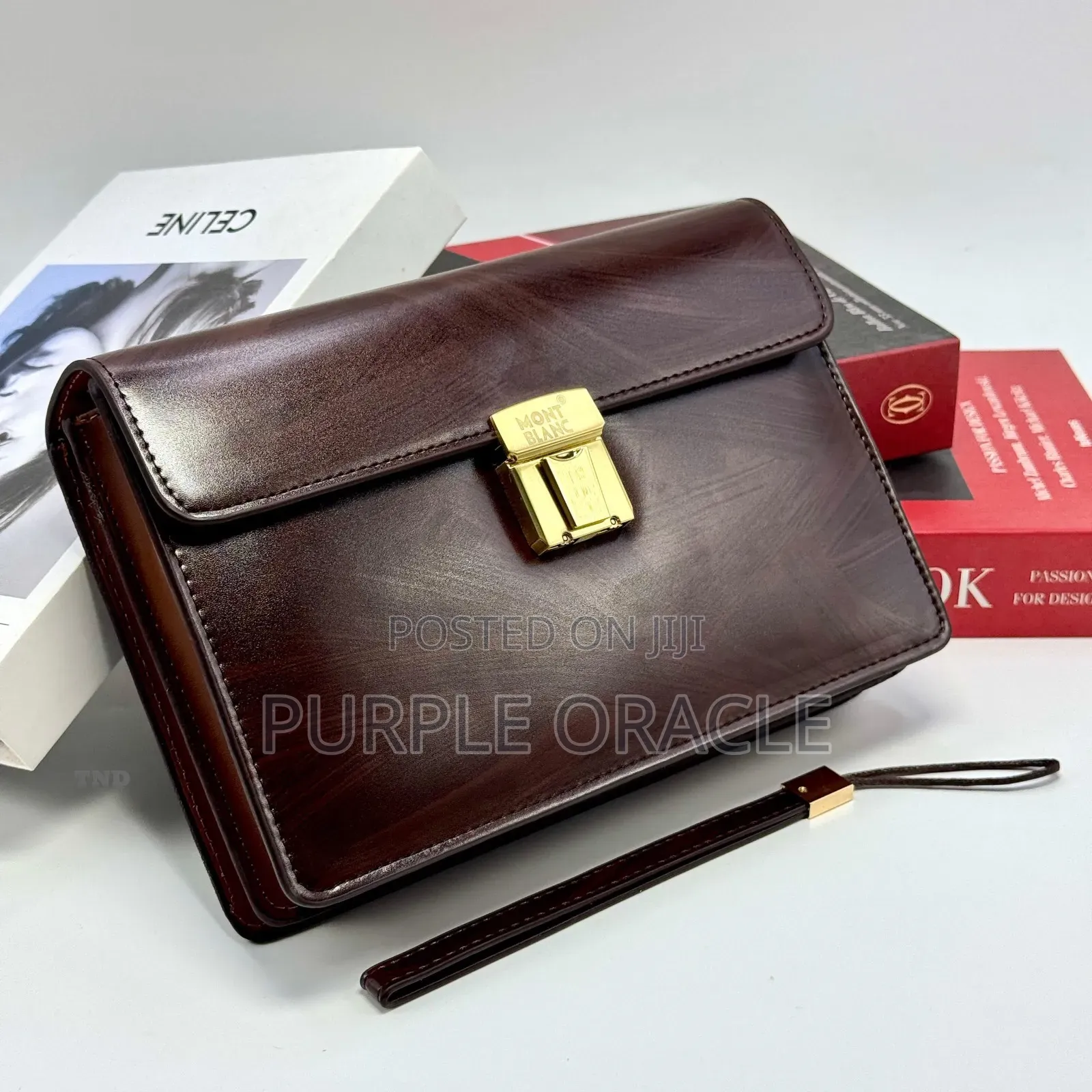 Mont Blanc Leather Clutch