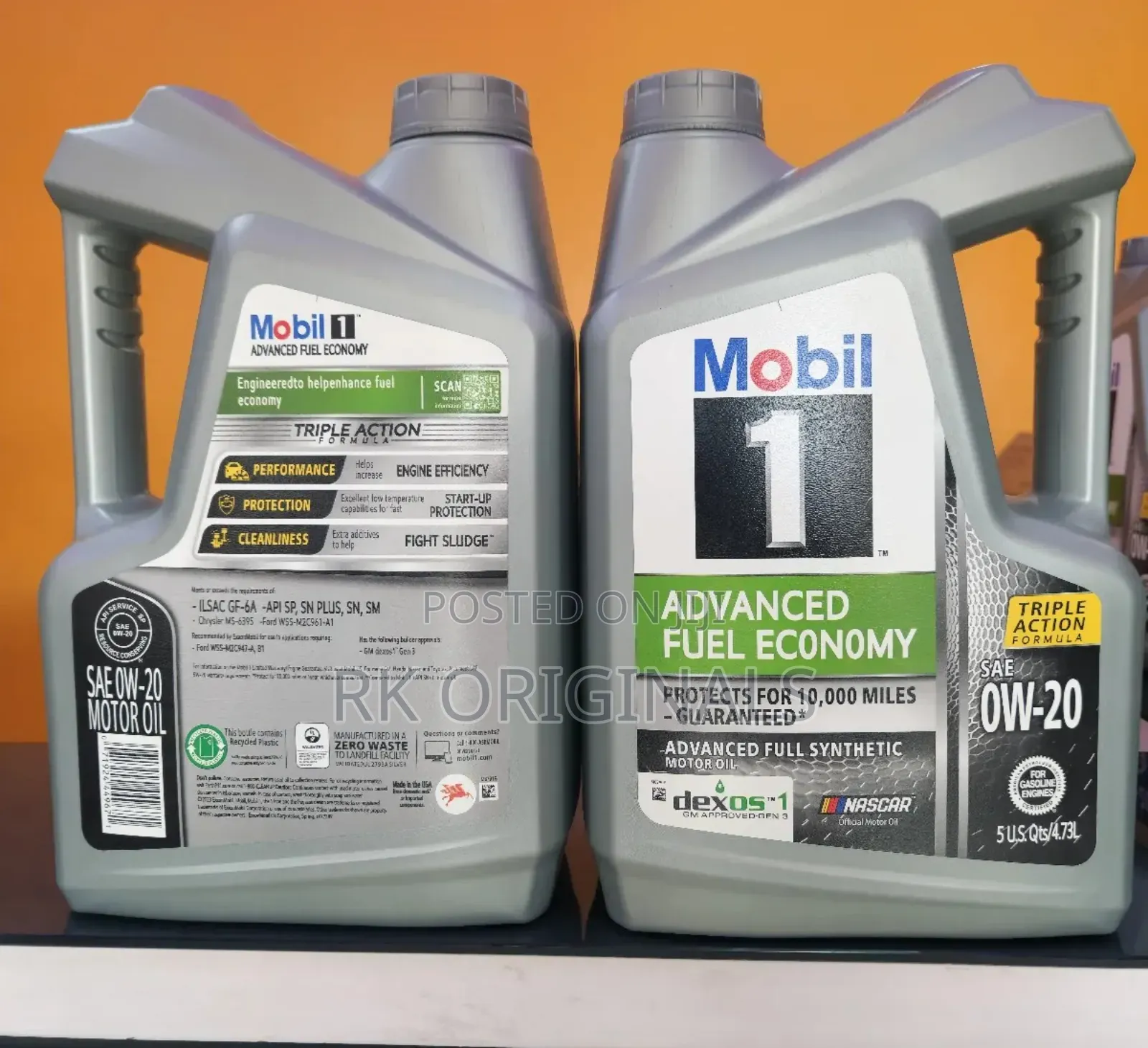 Mobil1 0w20 Advanced Fuel Economy 5l Imported From Usa 🇺🇸