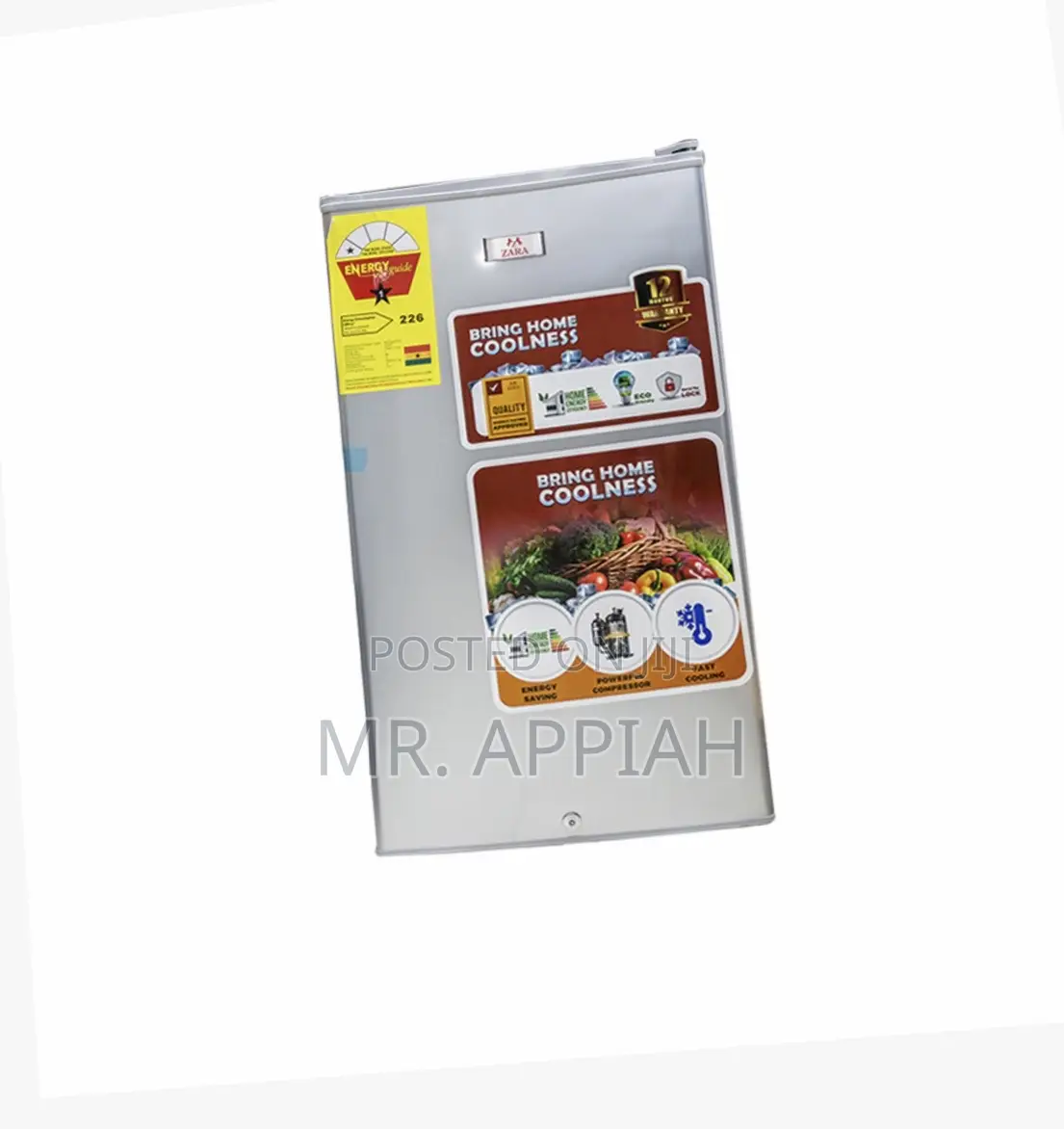 Well Built Zara-1-11s Single Door Table Top Fridge.