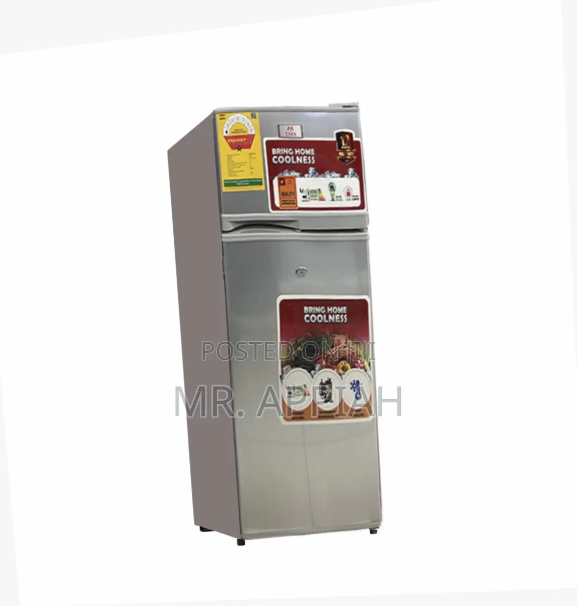 Well Built Zara-12tm Double Door Refrigerator.