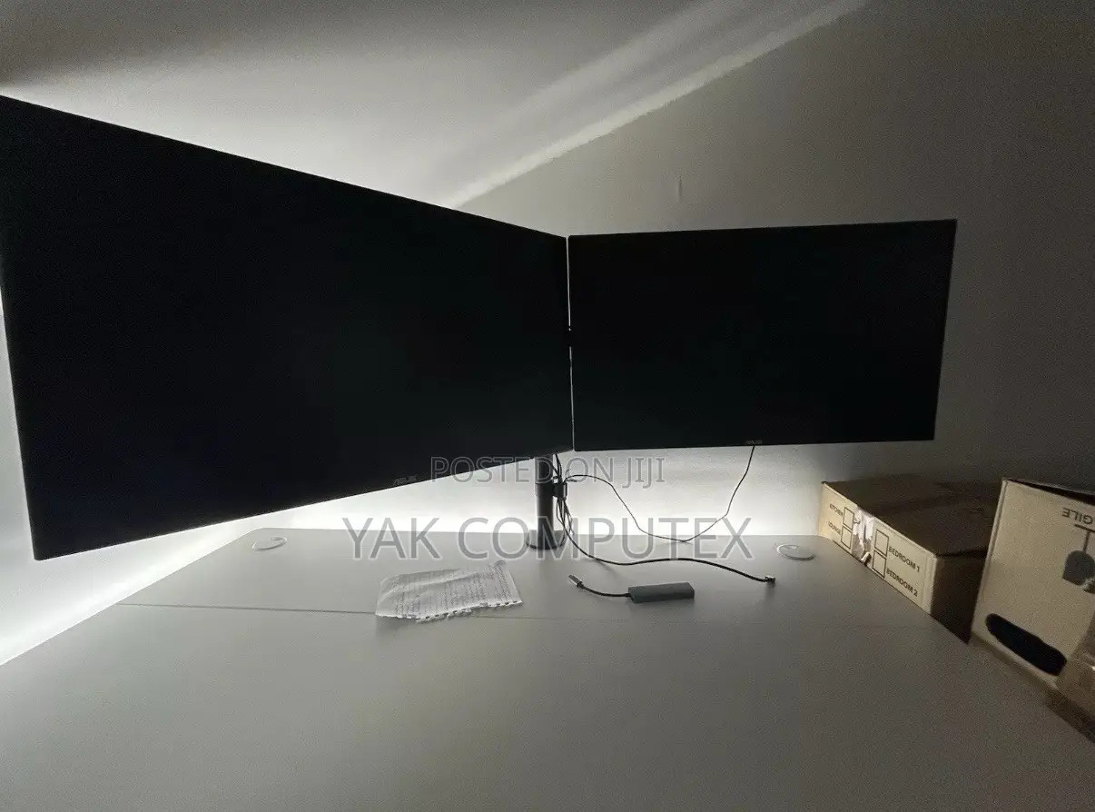 Dual Asus 27 Inch Monitor, Ips, for Designers and Progamers