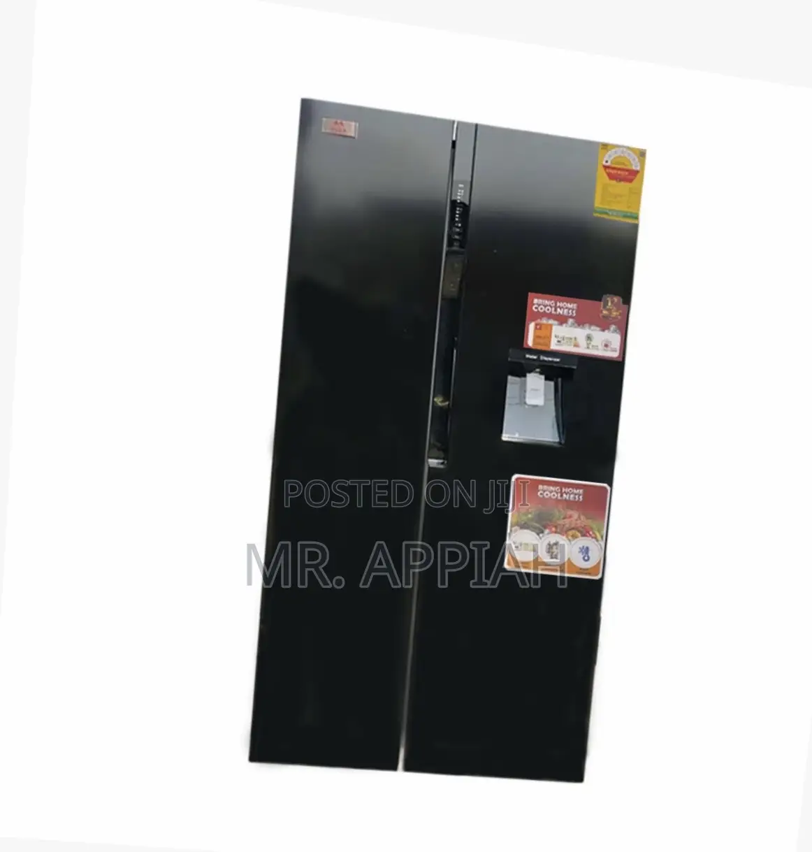 Classic Design Zara-Sb-62wdb Side by Side Fridge(Black)