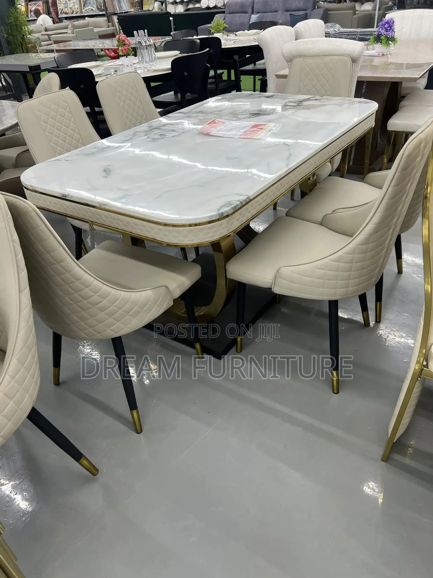 Dining Set(Gold Surface)