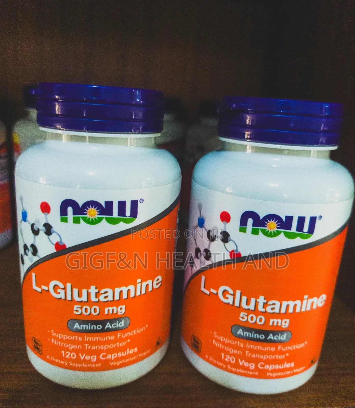 Now L-Glutamine 500mg/120 Veg Caps Gi Tract(2029 Expiry)