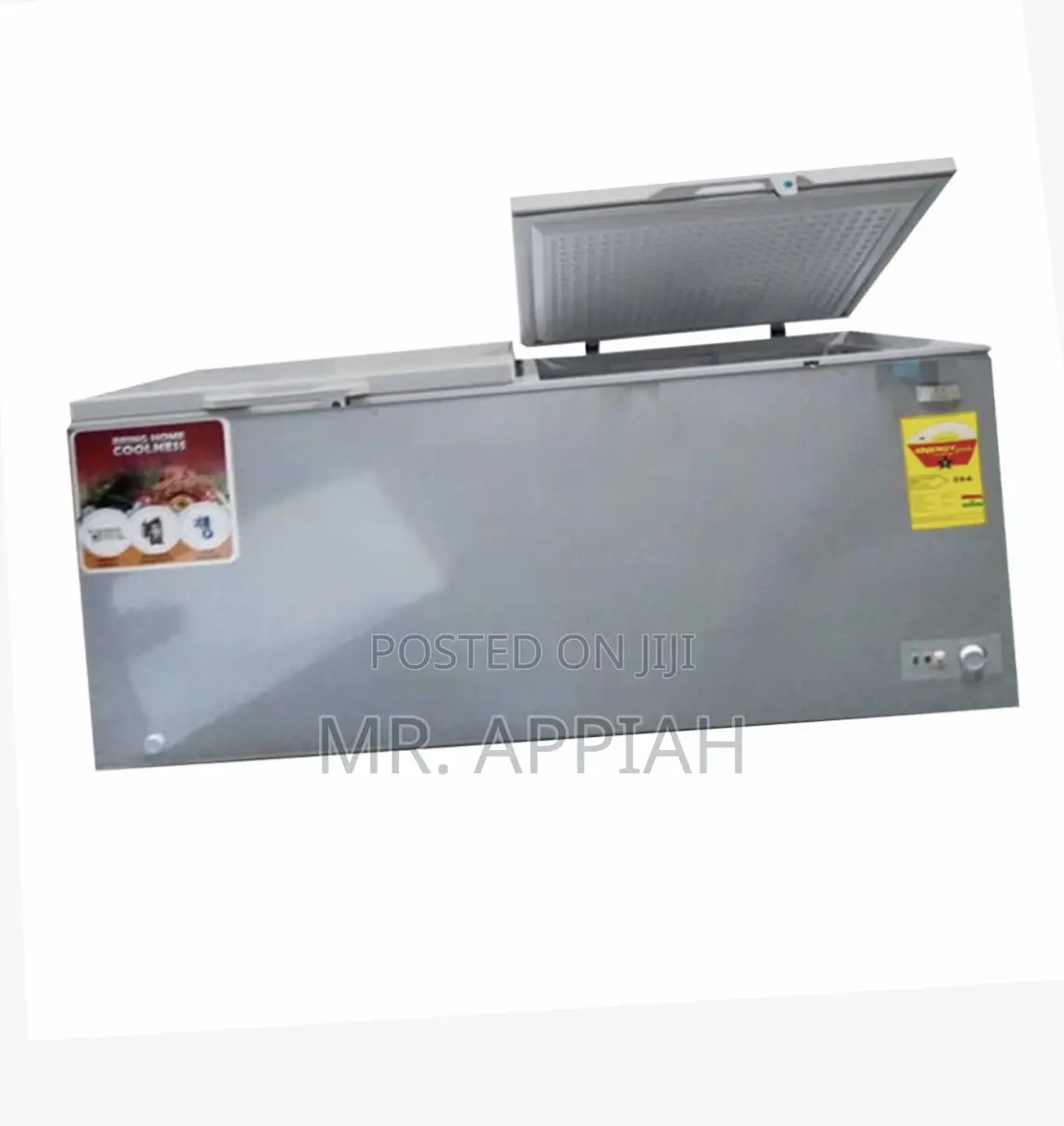 Beautiful Made Zara-650fl Single Door Chest Freezer(Silver)