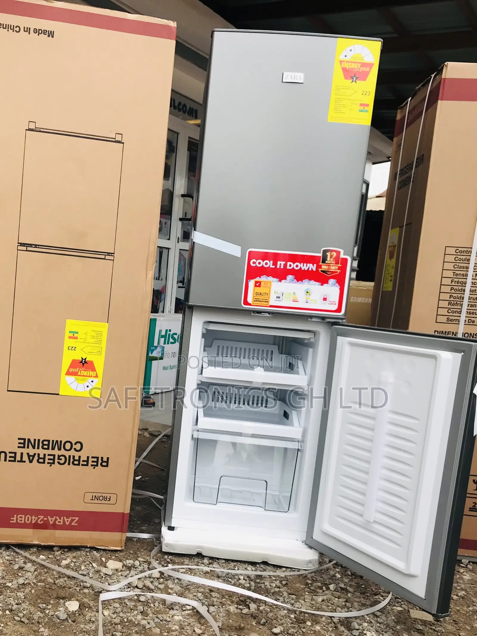 Bottomfreezer 161l Doubledoor Zara-240bf Premium Fridge