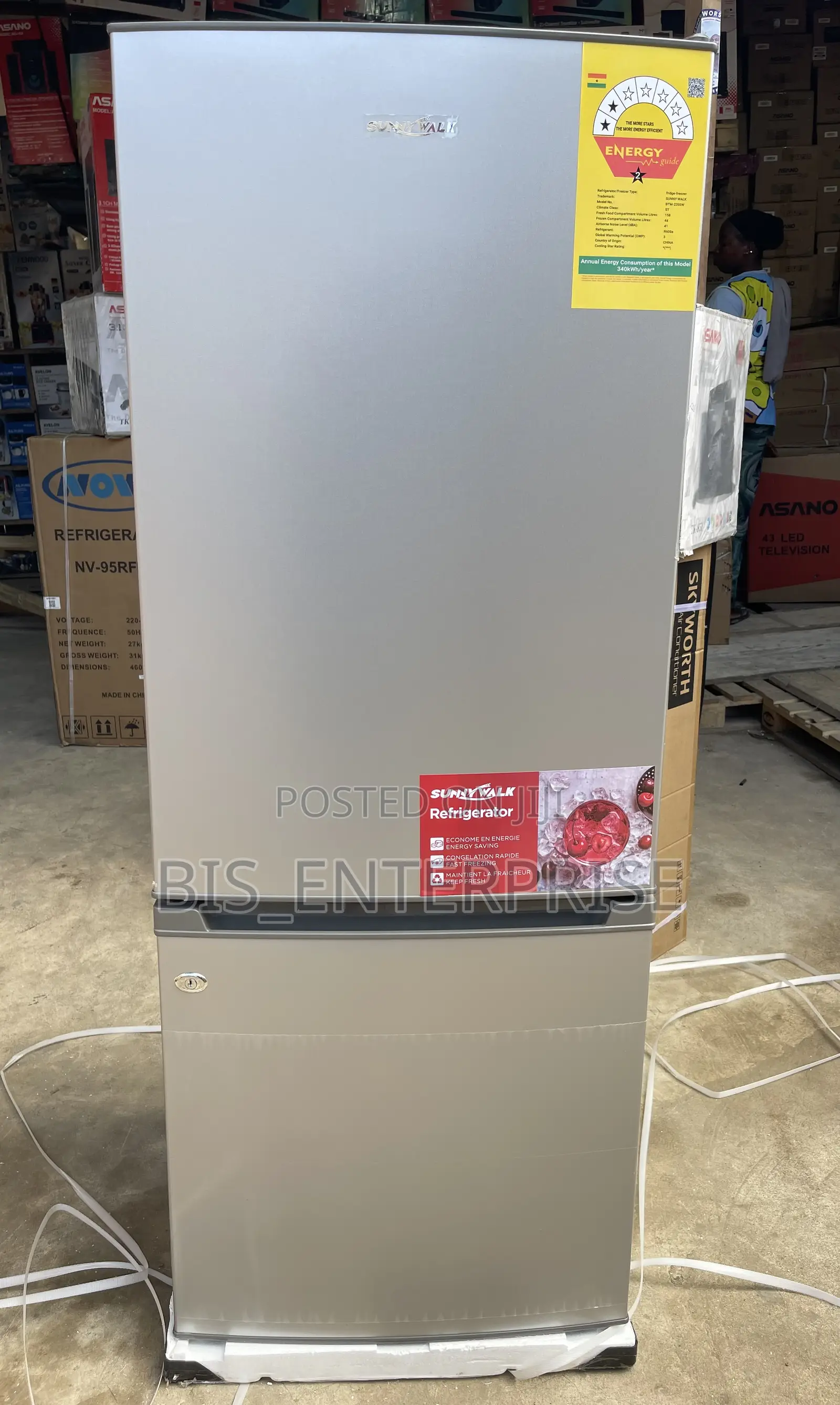 Sunny Walk Refrigerator 202 Liters
