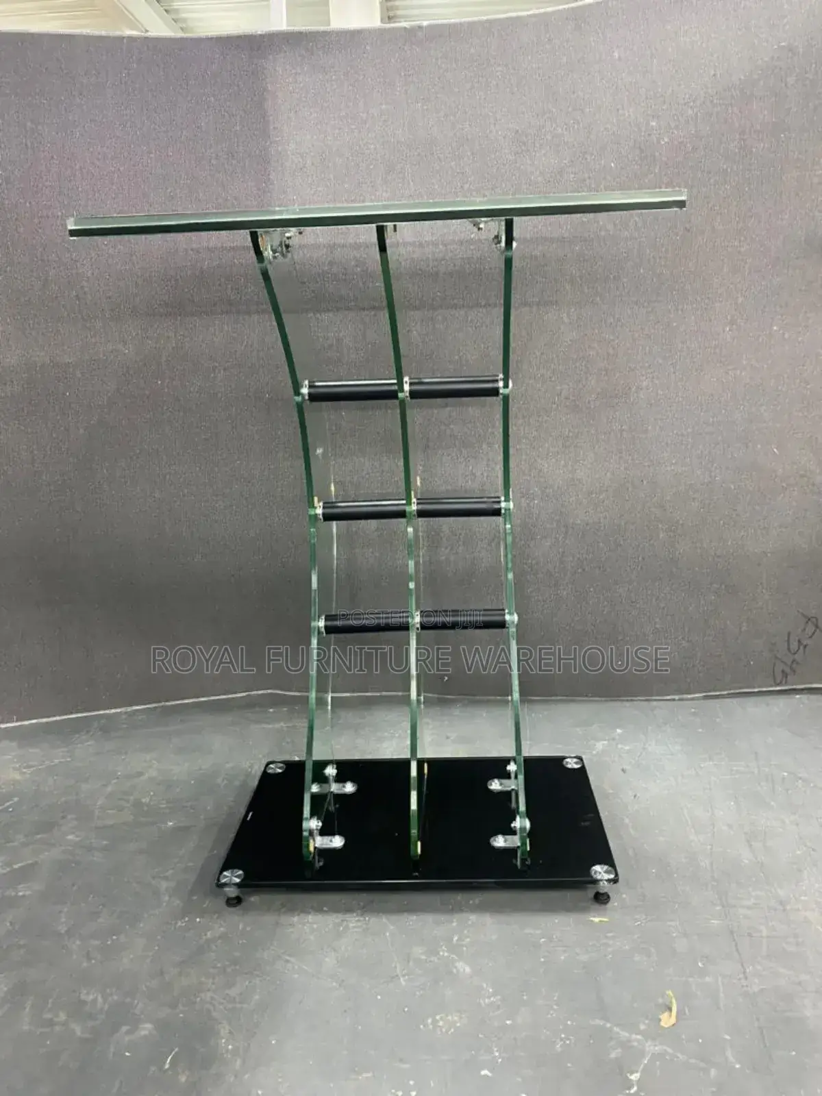 Classic Tempered Glass Preaching Pulpit