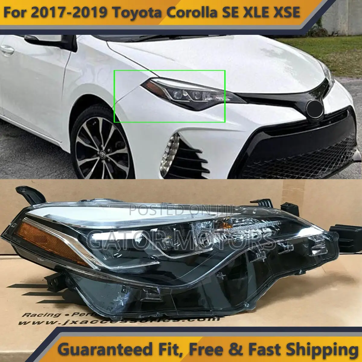 Corolla 2017-2018 Headlight Sports (Pair)