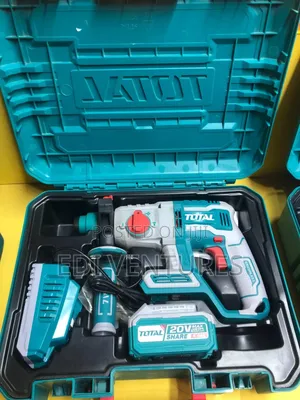 Total Cordless Rotary Hammer-4 Functions (Two Batteries, 20v