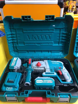 Total Cordless Rotary Hammer-4 Functions (Two Batteries, 20v
