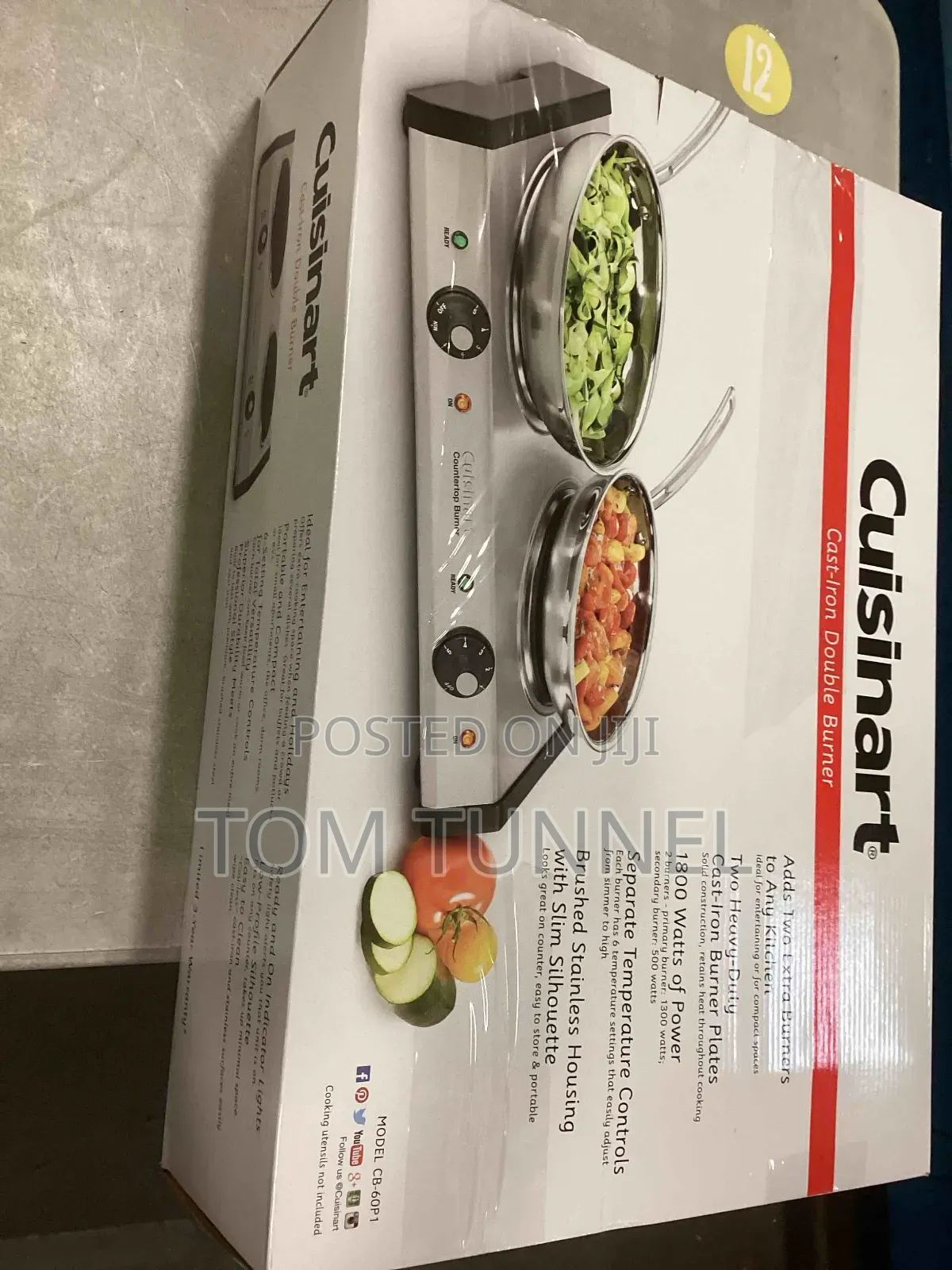 Cuisinart Cb-60p1 Countertop Double Burner