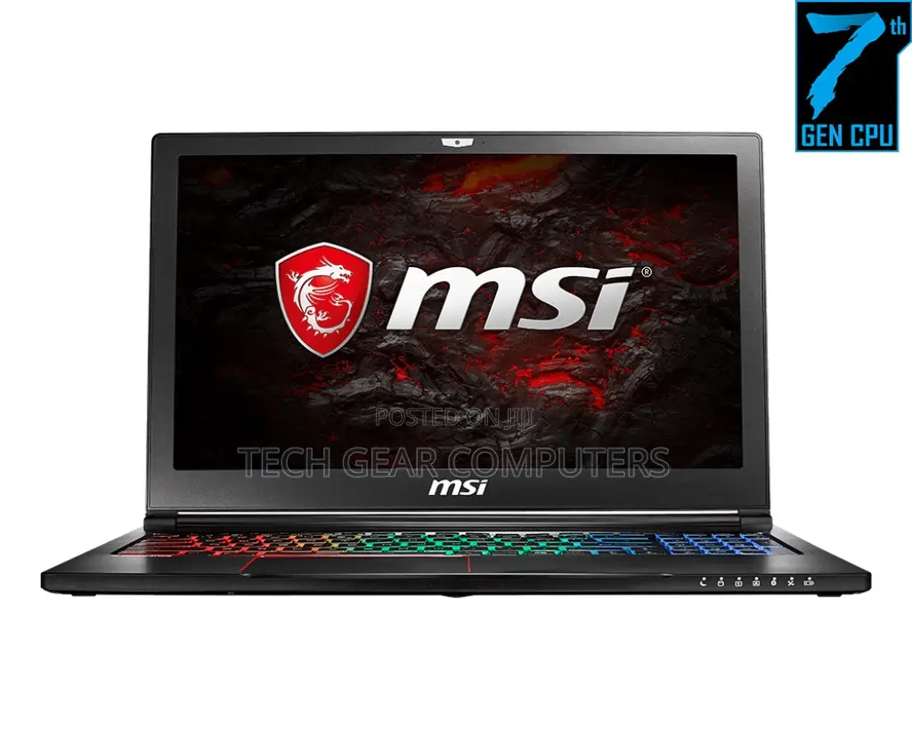 New Laptop MSI GS63 7RD Stealth 16GB Intel Core I7 HDD+SSD 1T