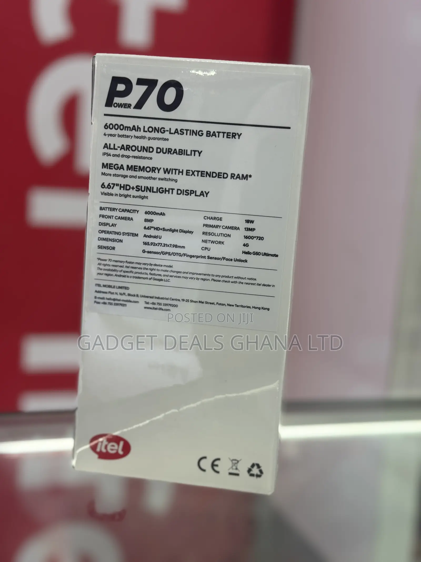 New Itel Power 70 128 GB Silver