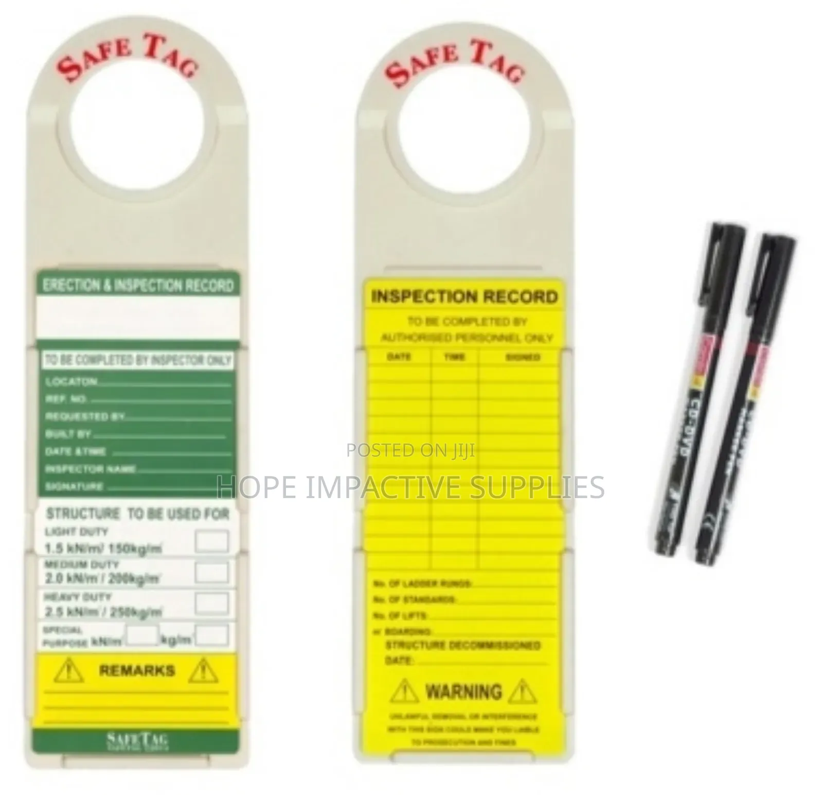 Scaffold Tag - 10/Pack.