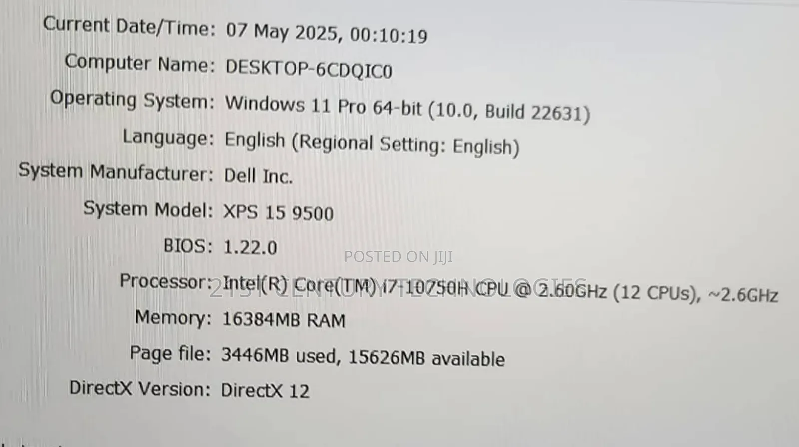Laptop Dell XPS 15 16GB Intel Core I7 SSD 512GB