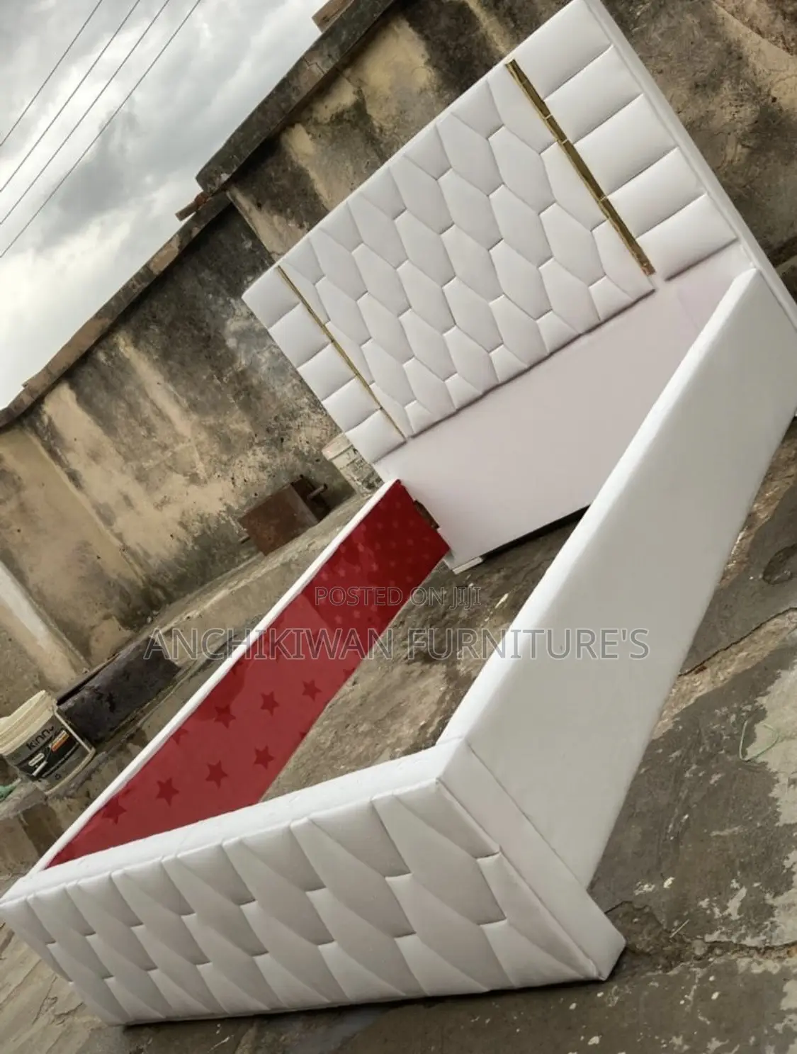 White Sailusx Bed Frame ( Cash on Delivery )