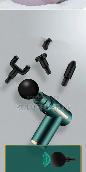Green Rechargeable Smart Fascial Deep Tissue Massage Gun