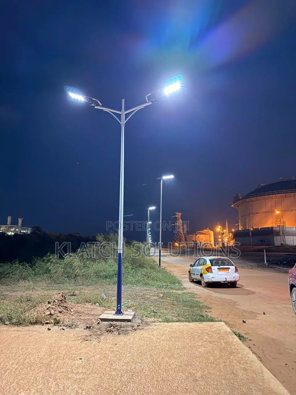40w All in 1 Solar Streetlight With 6m Pole