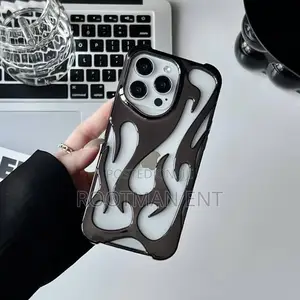 Photo - 3d Flame Pattern Phone Case for iPhone 15 13 12 11 14 Promax