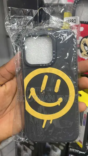 Photo - Casetify Classic Smiley - Tough Phone Case (Matte Black)