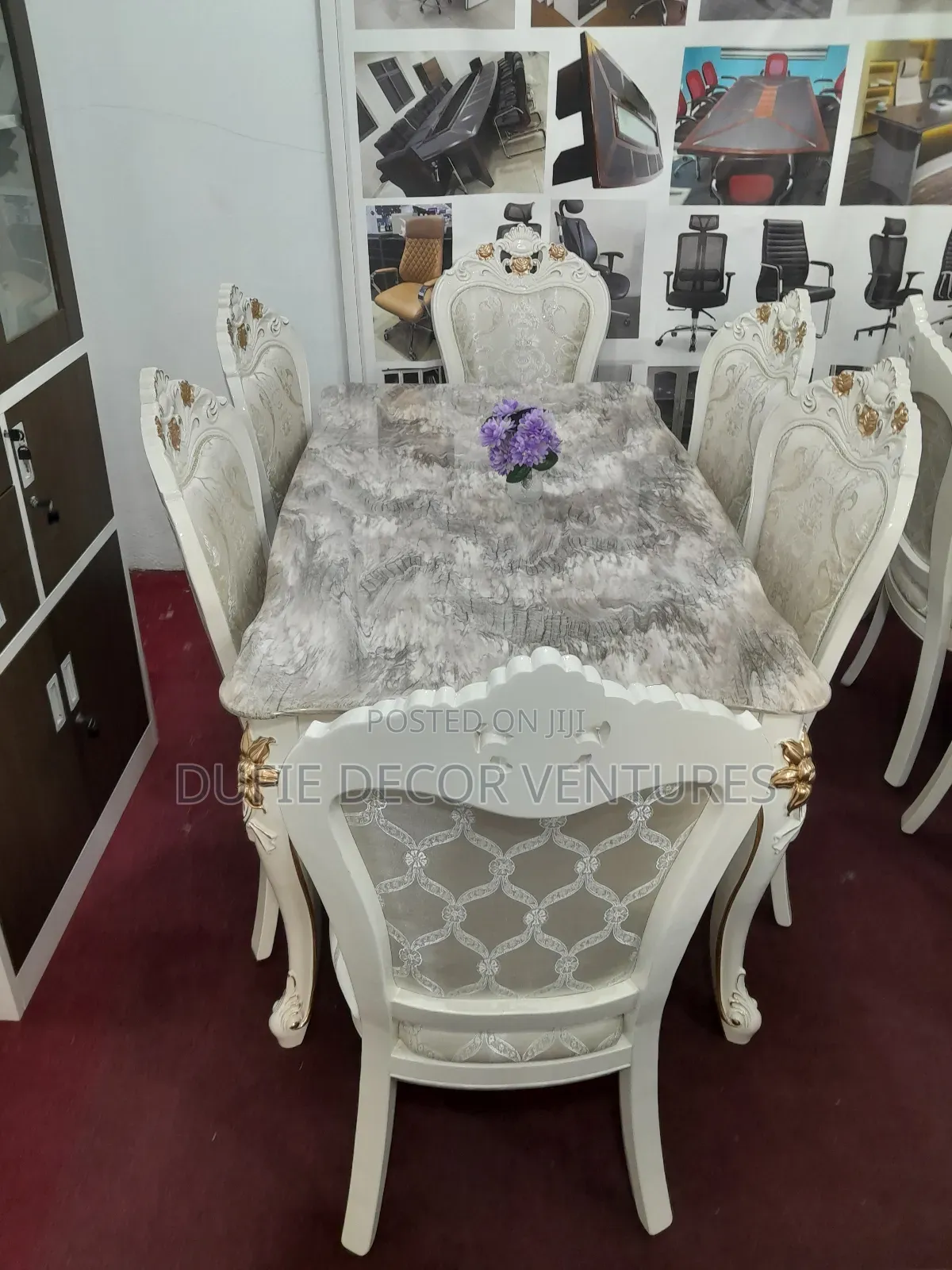White Royal 6 Seater Dinning