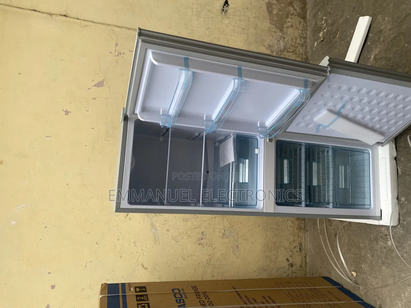 Impeccable Nasco 166litres Double Door Fridge