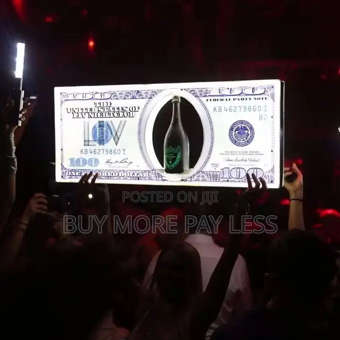 100 Dollar Bill Led Bottle Glorifier