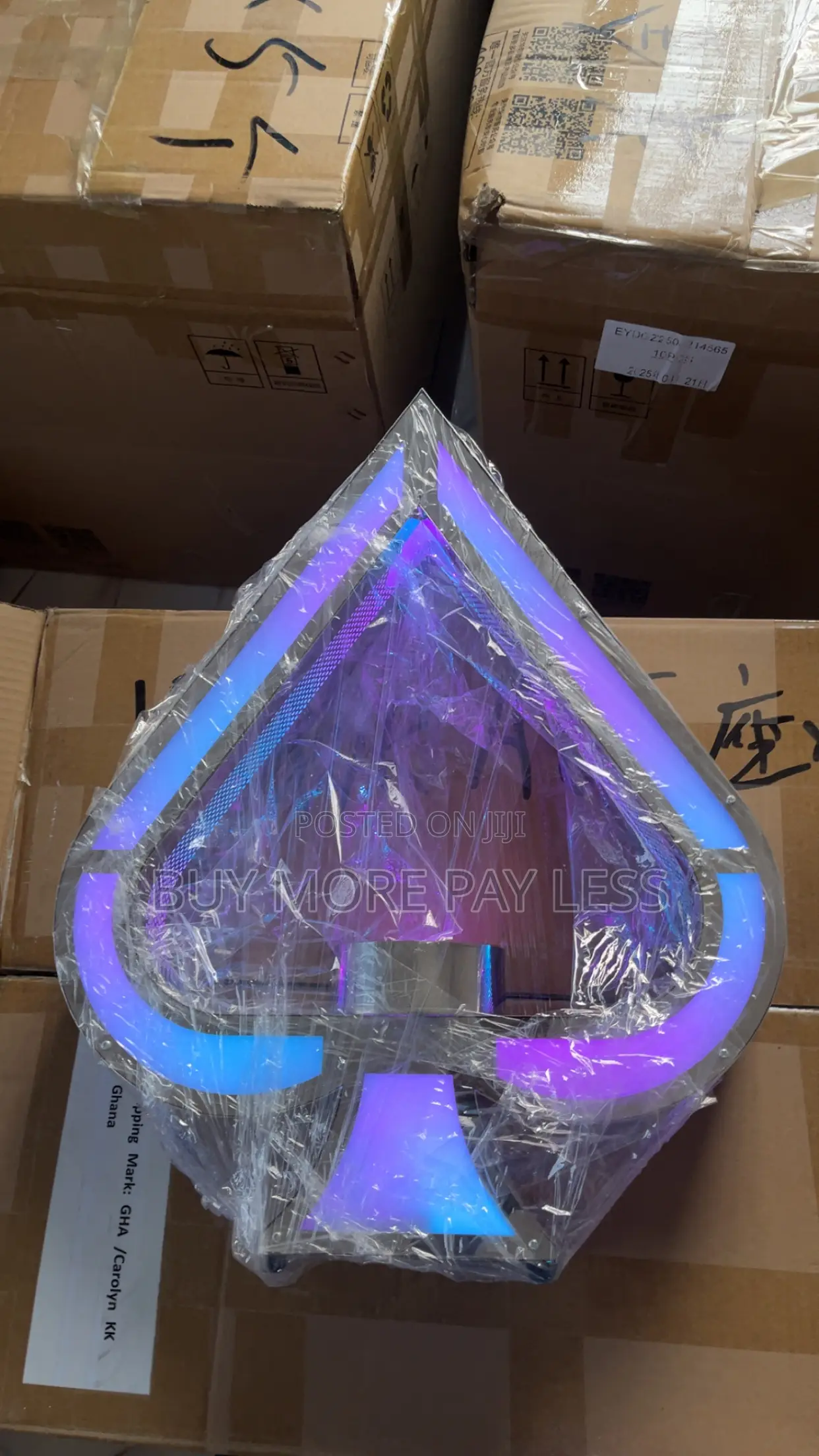 Ace Of Spade Led Bottle Glorifier 1in 1 Silver