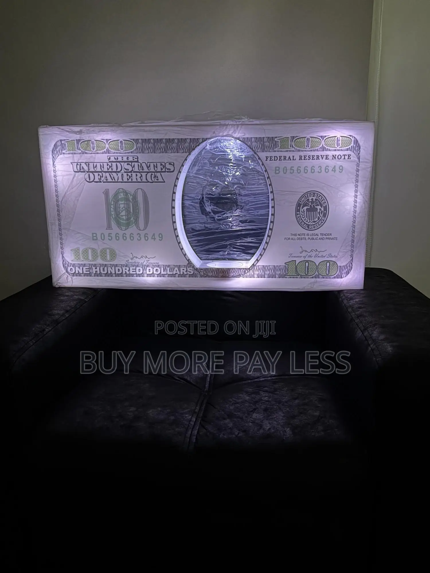 100 Dollar Bill Led Bottle Glorifier