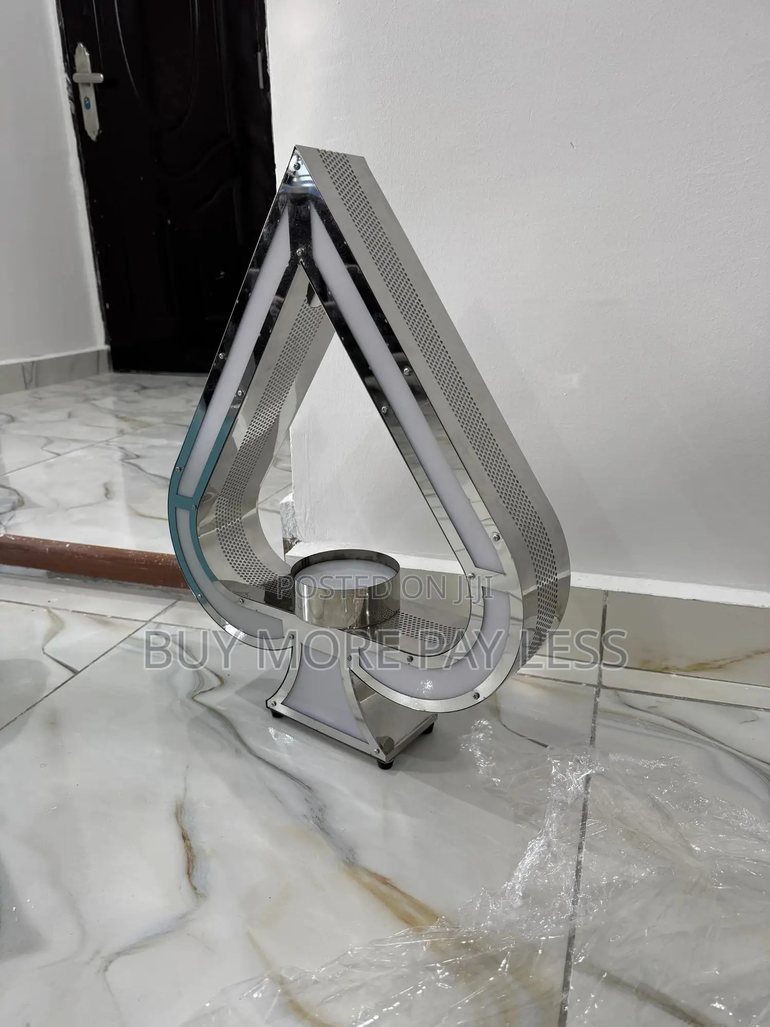 Ace Of Spade Led Bottle Glorifier 1in 1 Silver