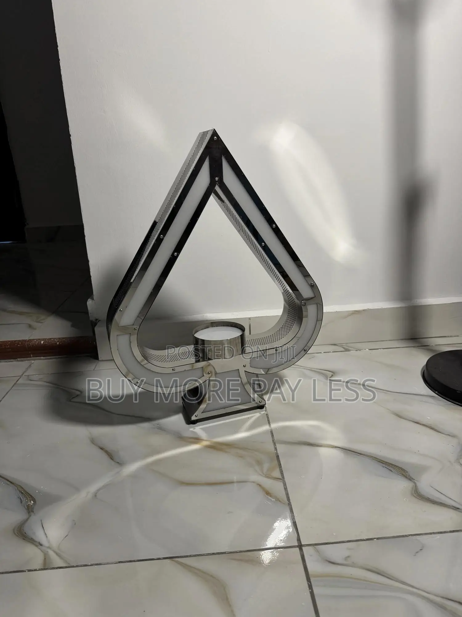 Ace Of Spade Led Bottle Glorifier 1in 1 Silver