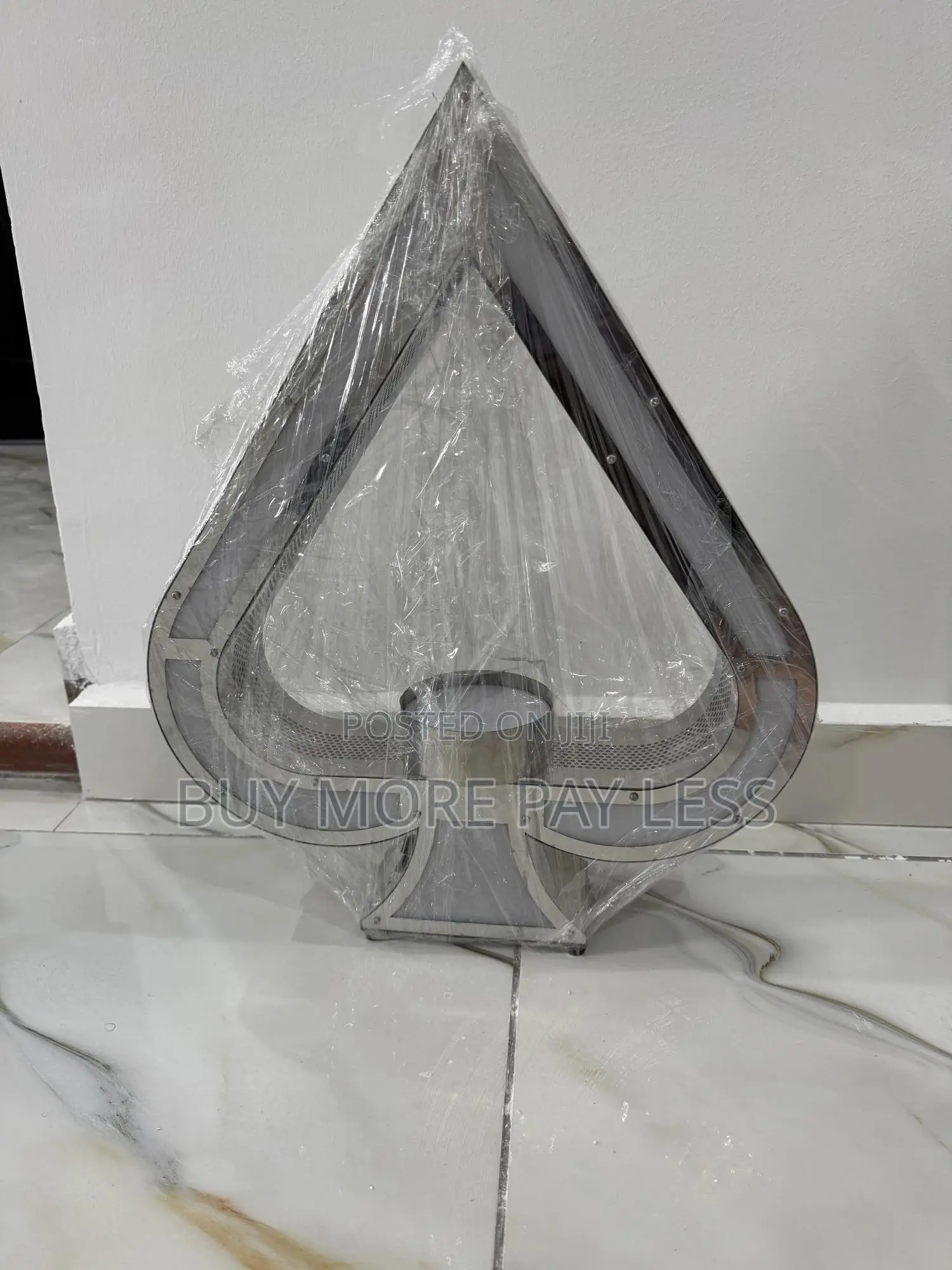 Ace Of Spade Led Bottle Glorifier 1in 1 Silver