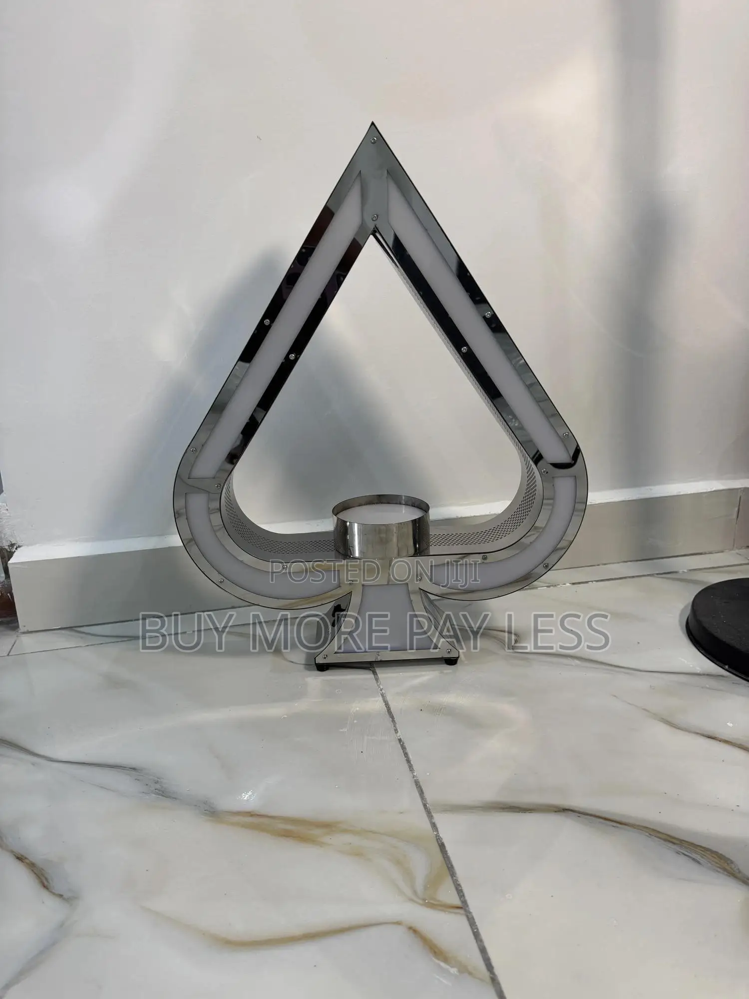 Ace Of Spade Led Bottle Glorifier 1in 1 Silver