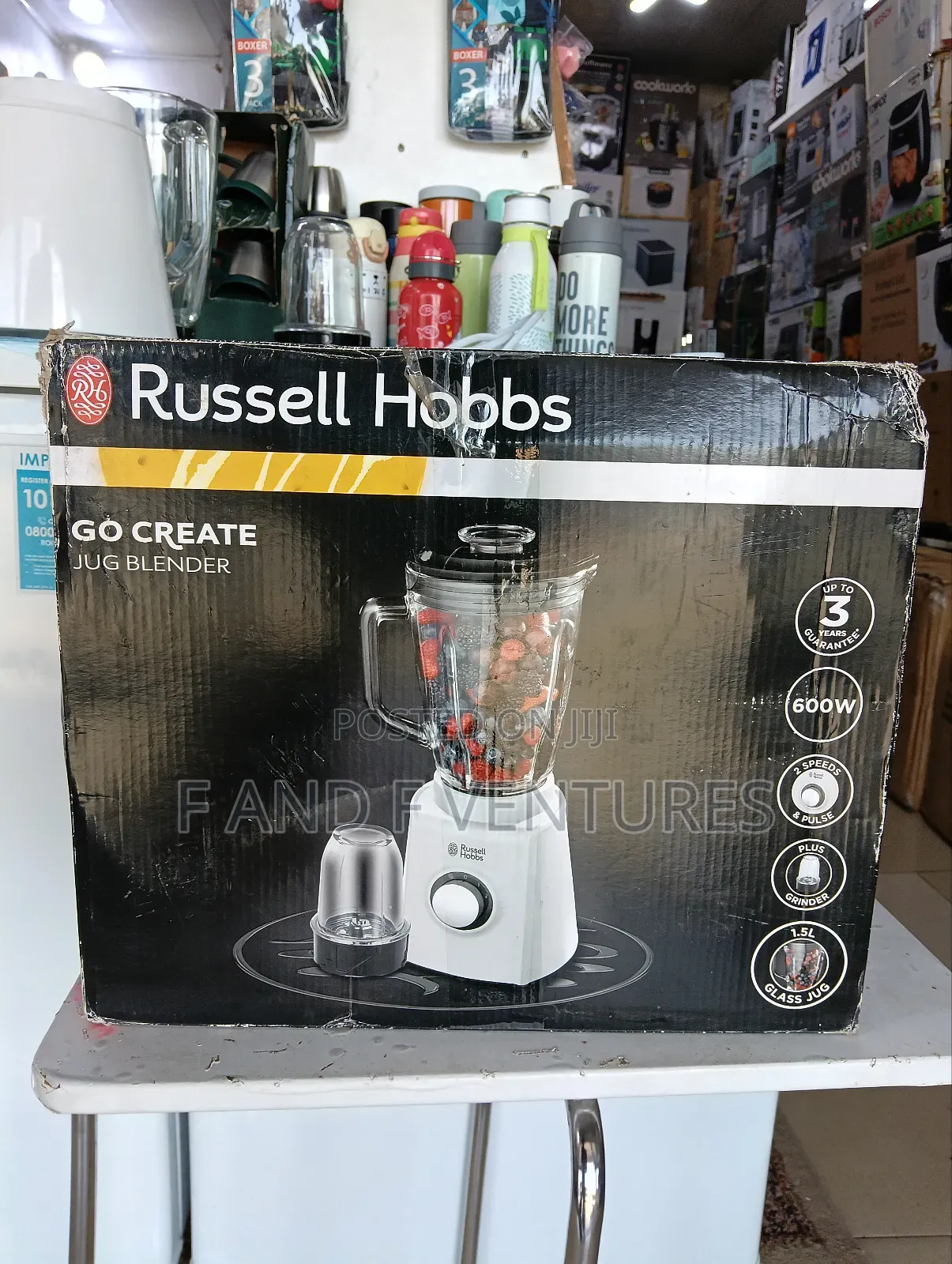 Russell Hobbs Glass Blender 2in1 - Uk