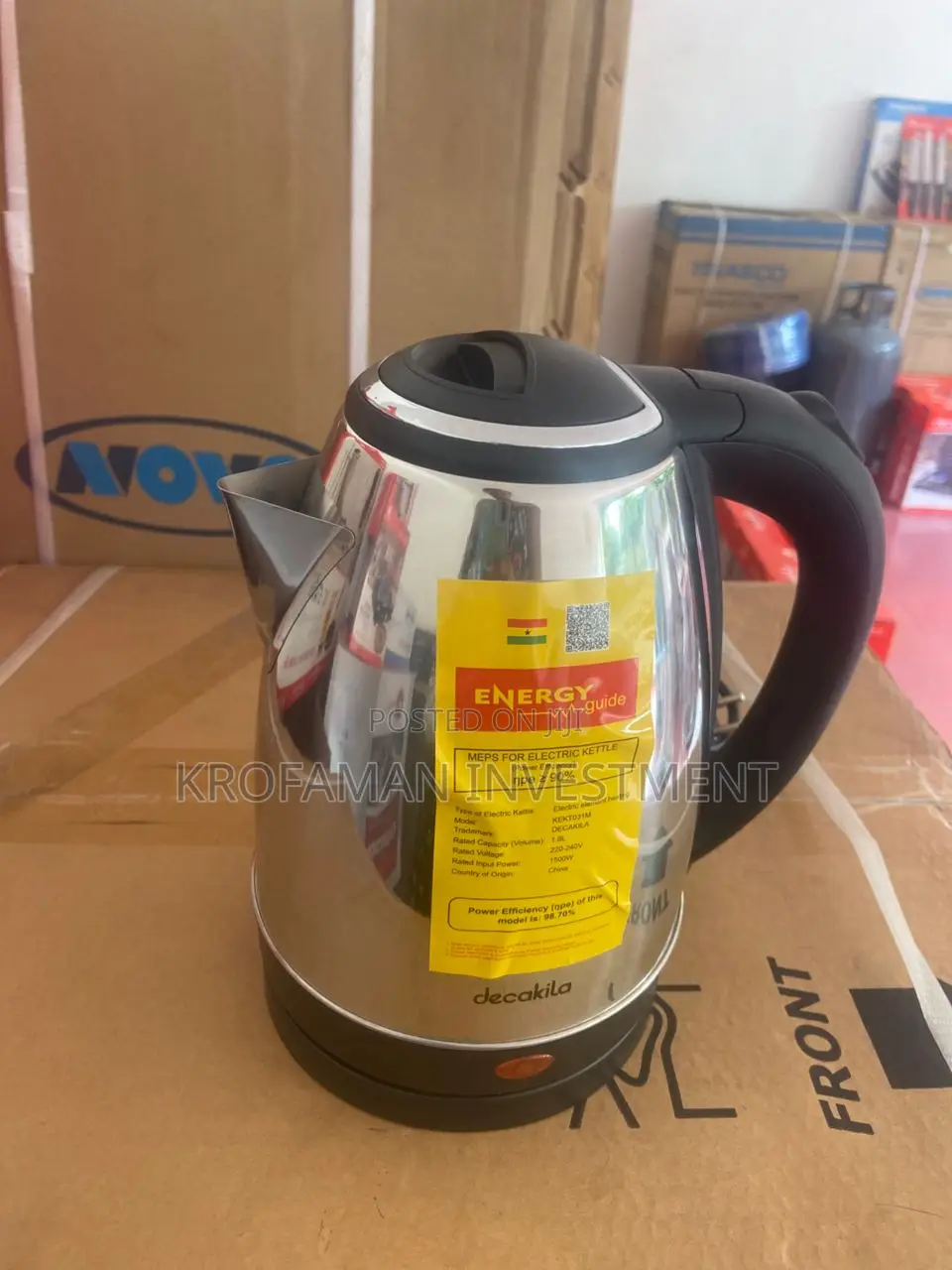 Decakila Kekt031m Electric Kettle-stainless Steel