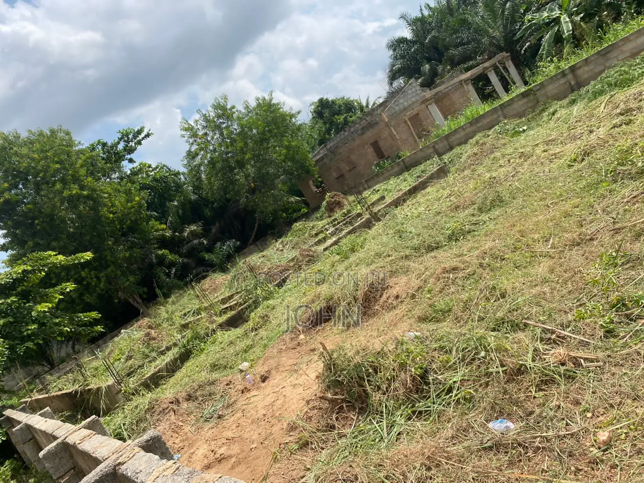 Fenced Land With Footings for Sale at Kweiman(Ayimensah)