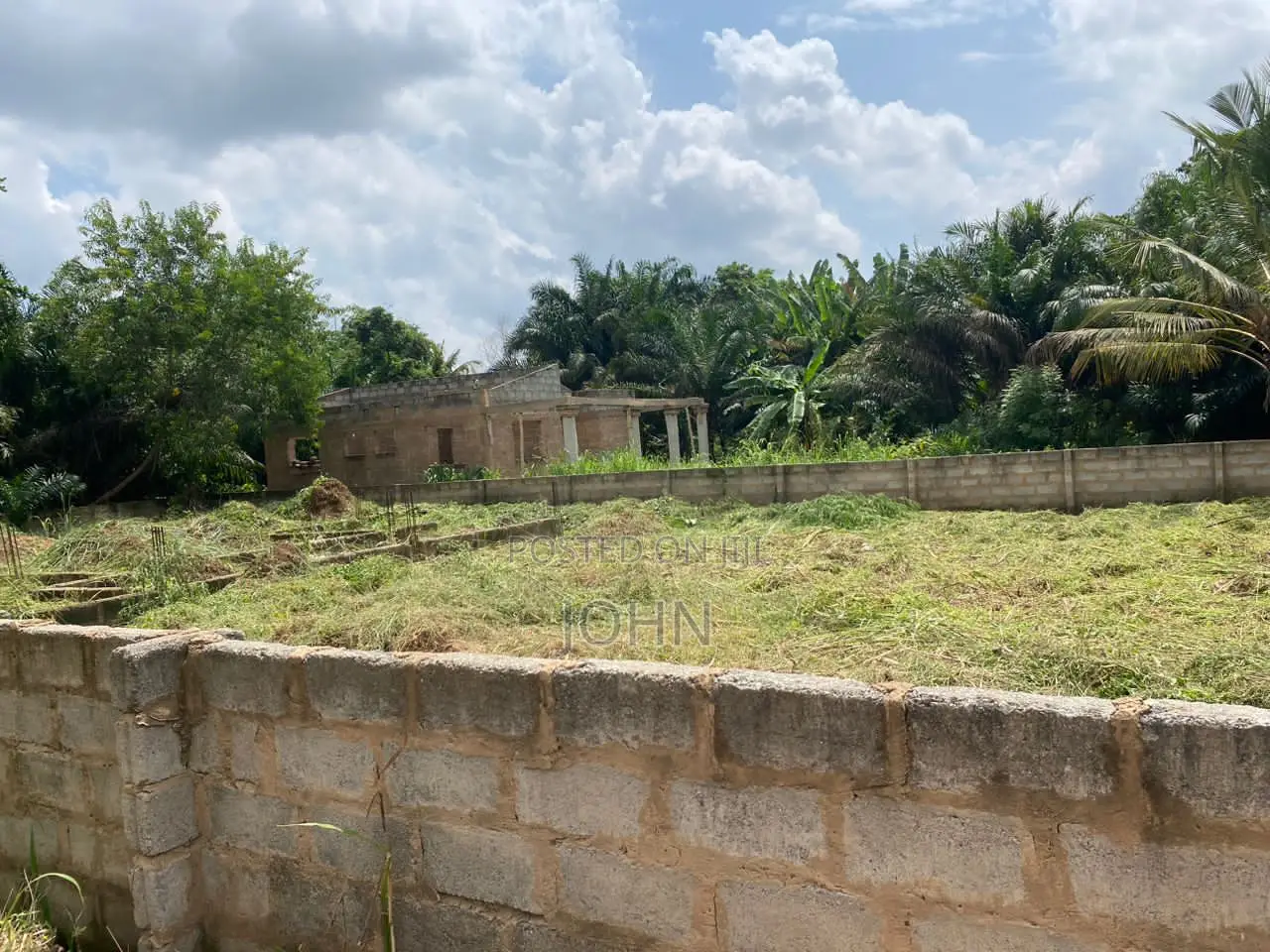 Fenced Land With Footings for Sale at Kweiman(Ayimensah)