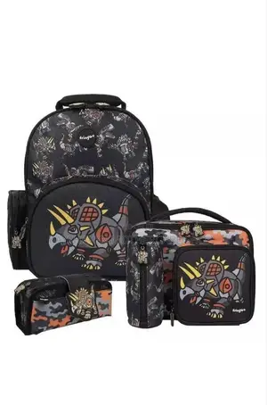 Fringoo Boy's Toddler 3 Set Backpack Set
