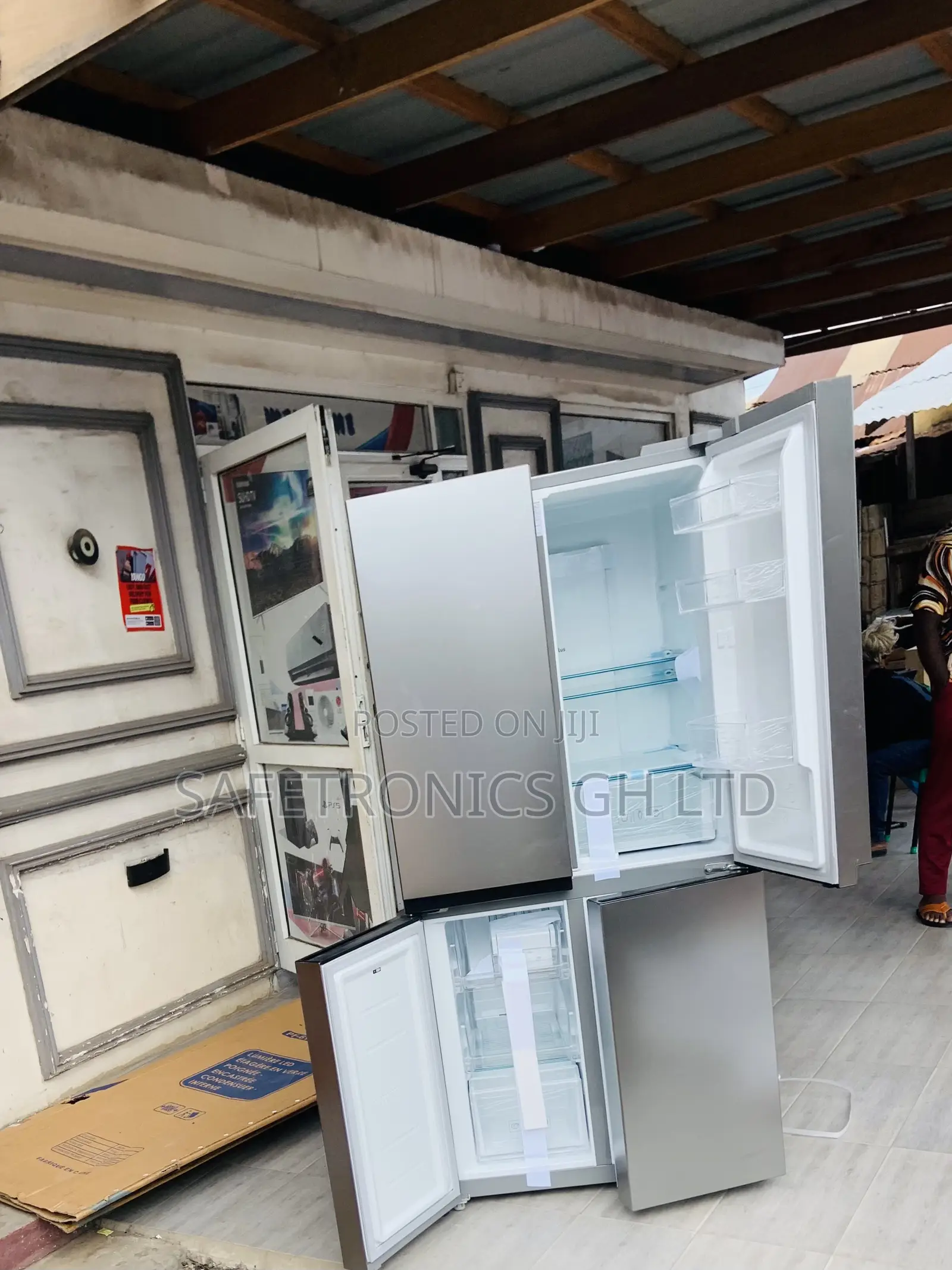 Efficiency Sidebyside Samsung 4 Doors Grey Fridge