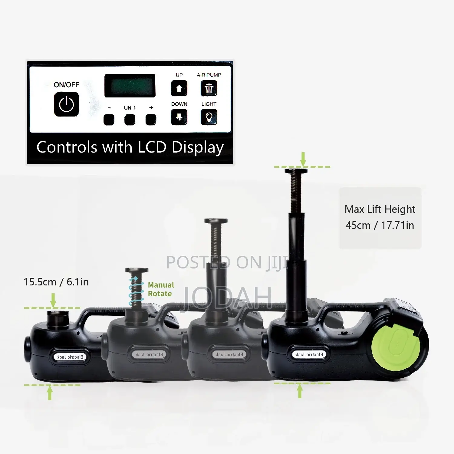 5-in-1 Electric Car Jack Reduced to Clear