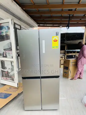 Correct New 4 Doors Sidebyside Samsung Grey Fridge